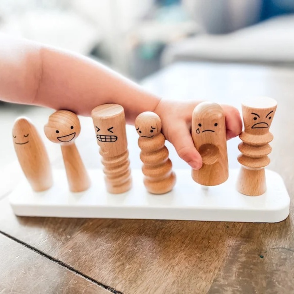 Lovevery Wooden Emotions Stacking Toy